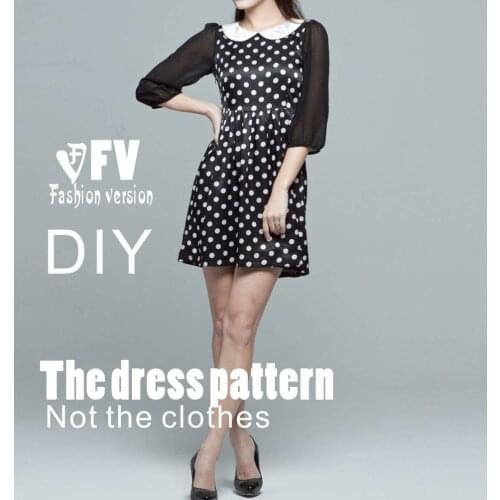 Garment pattern Dresses Sewing Pattern Template Cutting drawing Clothing DIY ((Not selling clothes)) BLQ- 131