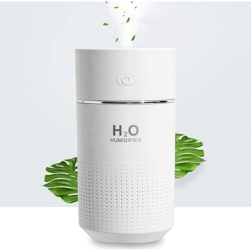 Portable Mini Humidifier 360ml Small Cool Mist Humidifier With 7-Color LED Night Light USB Personal Desk Humidifier For Bedroom