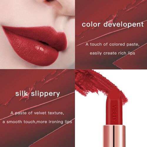 High quality Sexy Matte Lipstick Makeup 4 Color Nude Long Lasting Pigment Waterproof lip stick