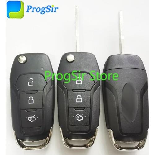3 Button 434MHz FSK Remote Control Flip Key For Ford Fusion With ID49 Chip