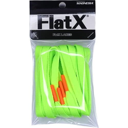 FlatX 8mm NeonGreen/Neon orange Color Metal Tips Shoelaces High Quality Professional Sneaker Laces Shoelace Lacet