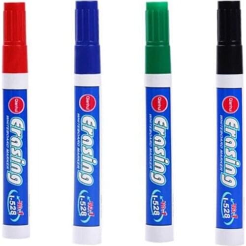 Erasable Whiteboard Markers Pens 4 Colors White Board Writing Large Capacity Marker Pen School Classroom Supplies Stationery
