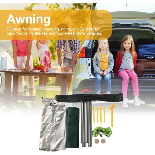 Universal Car Side Roof Tent Car Side Awning Portable Camping Car Side Tent Canopy Wholesale Car Accessories