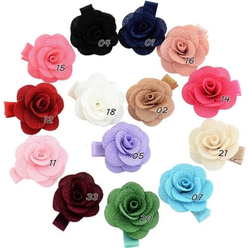 1 Pieces Lytwtws Baby Girl Cartoon Cute Kawaii Candy Color Rose Infant Hair Accessory Newborn Gift Toddlers Clips Hairpins