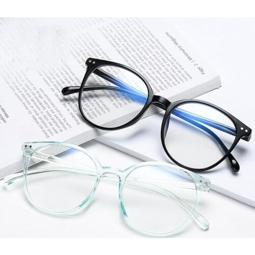 2020 Trends Office Anti Blue Light Oversized Retro Computer Glasses Women Blue Blocking Gaming Big Size Men Eyeglasses Frame