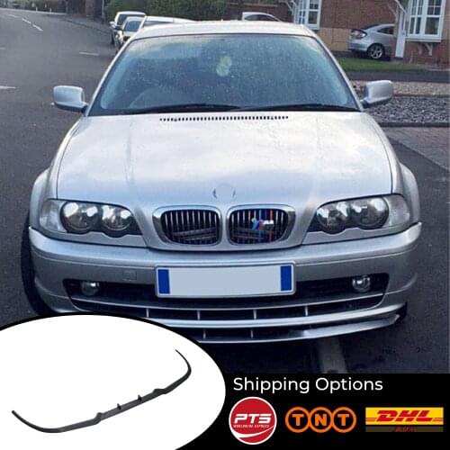 BMW E46 M3 / SEDAN / SW CUPRA R FRONT SPOILER BUMPER LIP Euro Spoiler Lip Universal 3 pcs Body Kit