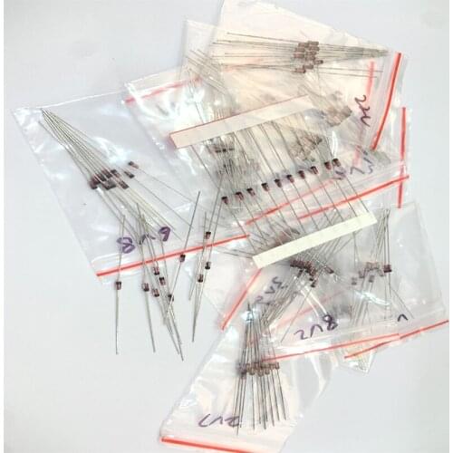 300pcs 0.5W Zener Diode Assorted Kit (2V,2.2V,2.4V,2.7V,3V,3.3V,3.6V,3.9V,4.3V,......18V,20V,22V,24V,27V,30V,39V) Assortment Set