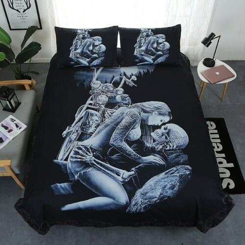 3D Bedding Set Beauty Kiss Printing Duvet Cover (With Pillowcase) Microfiber Bed Cover Adult Home Textile