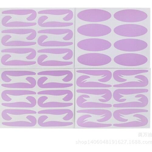 44pcs/lot Lazy Useful Women Eye Shadow Moulds Card New Makeup Moulds Draw Eyes Tools Set