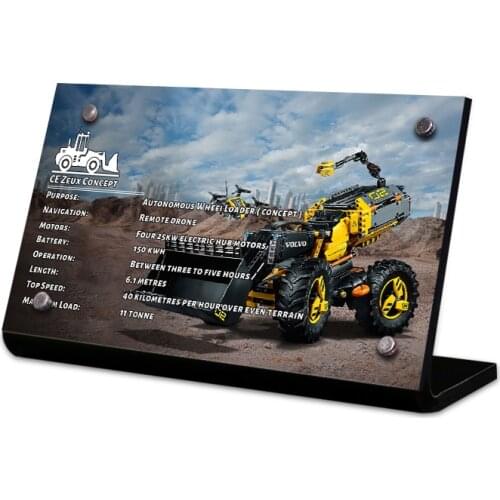 Acrylic Display Stand Brand For Volvo Concept Wheel Loader ZEUX 42081