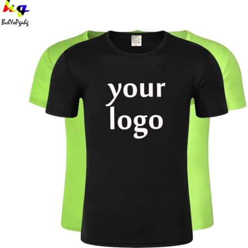 Custom Summer Men Solid Color Short Sleeve T Shirts Tops Tee DIY Print Your Own Design Photo Women Personalized Casual Tshirts