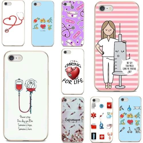 Nurse Medical Medicine Health Heart Soft TPU Cover For Samsung Galaxy A10 A40 A50 A70 A3 A5 A7 A9 A8 A6 Plus 2018 2015 2016 2017