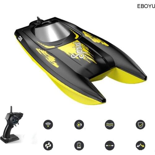 FeiLun FT009 4Channel 2.4GHz Remote Controller Brushed Motor Speedboat RC Racing Boat High Speed 30KM/H Water Cooling System RTR