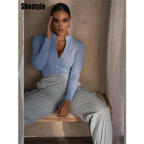 Grosfairy Women's Long Sleeve Bodysuits