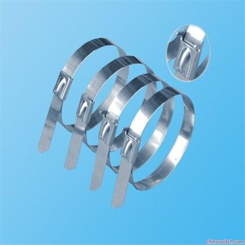 4.6mm x 150mm Stainless Ball Lock Stainless Steel Cable Tie