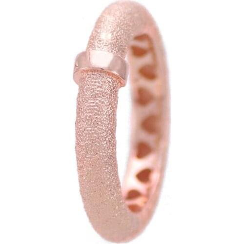 Memnon wedding rings for women 2018 New summer Two Hearts Ring with rose 925 sterling silver anillo fine jewelry RIP559