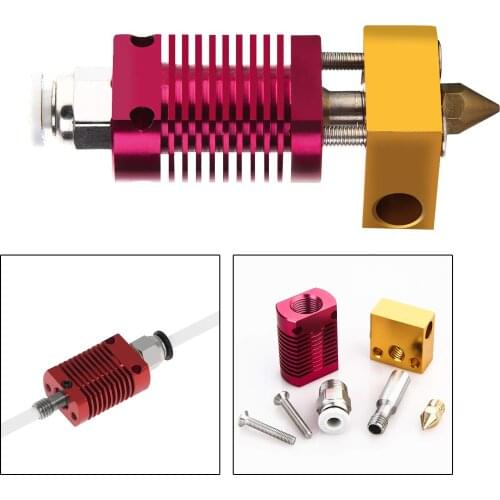 Assembled Extruder Hot End Kit for Creality Ender 2/3/5 3D Printers Spare Parts, Office Supplies