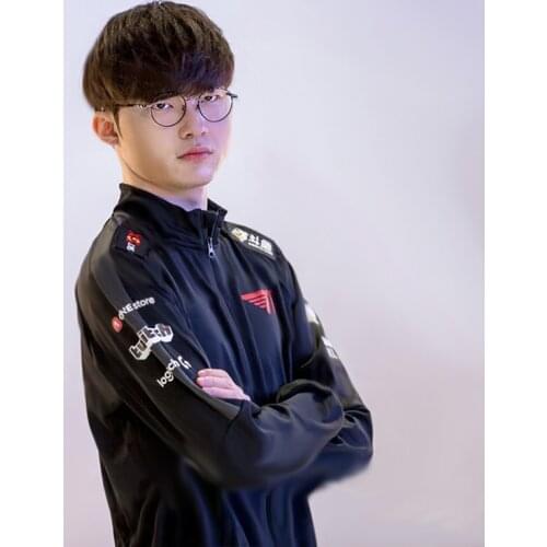 LCK 2020 Spring Season Jacket SKT T1 Faker Sweatshirt LOL Pro League Men Sweatshirt Jersey Embroidery