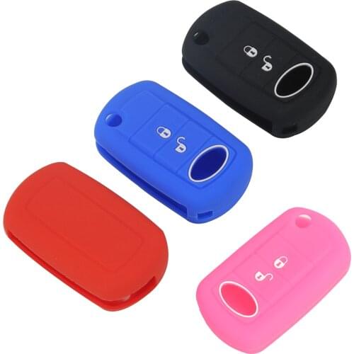 Kutery 10PCS Silicone Colorful Remote Key Case Cover 2 BTN For LAND ROVER Range Rover Sport LR3 Discovery Protect Replacement