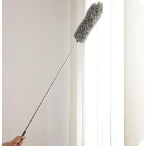 Long Handle 0.8-2.8m Bending Duster Brush Microfiber Sofa Gap Dust Cleaning Brush Mop Duster for Household Cleaning Tools