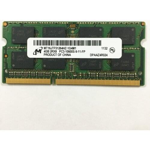Micron DDR3 RAMS 4GB 2RX8 PC3-10600S-9 DDR4 4GB 1333MHz laptop memory