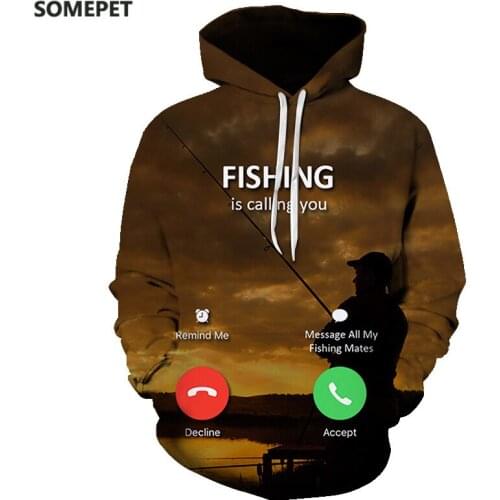 Autumn 3D Tropical Fish Funny Hoodies For Fishinger Fisher Man Men Women Long Sleeve Hoody Sweatshirts Hooded Streetwear Hip Hop
