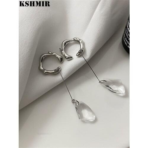 Kshmir New fashion ear clip long earrings no hole design ear bone clip earrings woman 2020