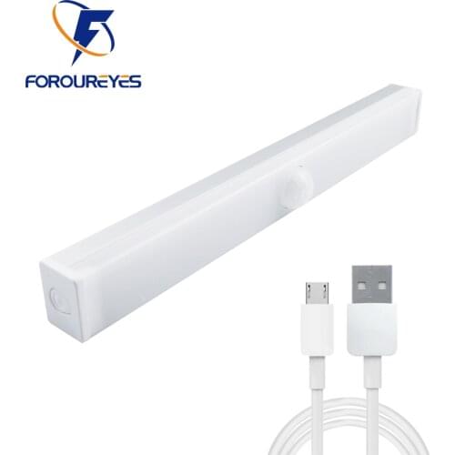 Dimmable PIR Motion Sensor LED Under Cabinet Light On/Off/Auto 10/15/21cm For Kitchen Bedroom Closet Wardrobe Night Lights