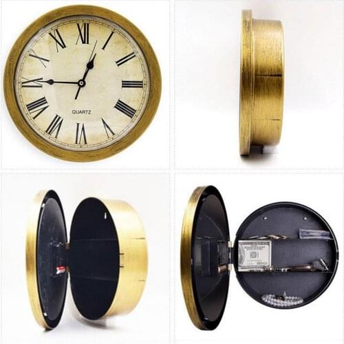 Secret Wall Clock Money Stash Jewelry Storage Hidden Safety Container Box