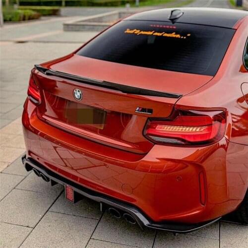 Sexy2021for refitting for M2C thunder plate with lamp and M2 carbon fiber back lip of f87 BMW