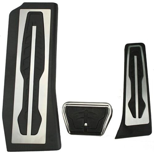 Car styling Stainless Steel Fuel Gas Brake Foot Pedal Accelerator Cover Kit For BMW 5-Series G30 G31 2019