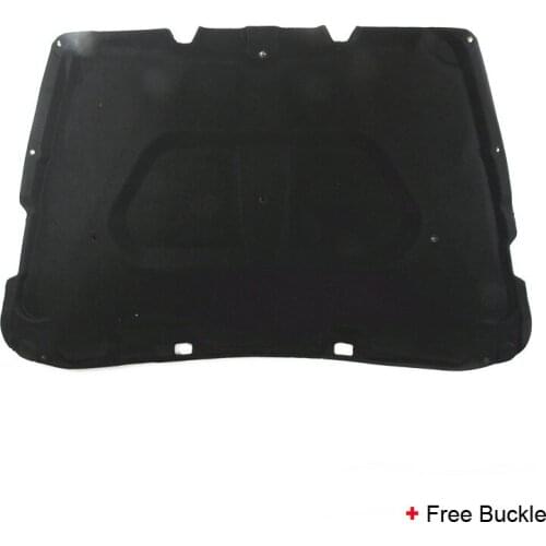 Heat Shield Mat Auto Exhaust Muffler w/ Insulation Plate Buckle Hood Soundproof Cotton Insulation Pad for 03 04 05 06 07 Accord