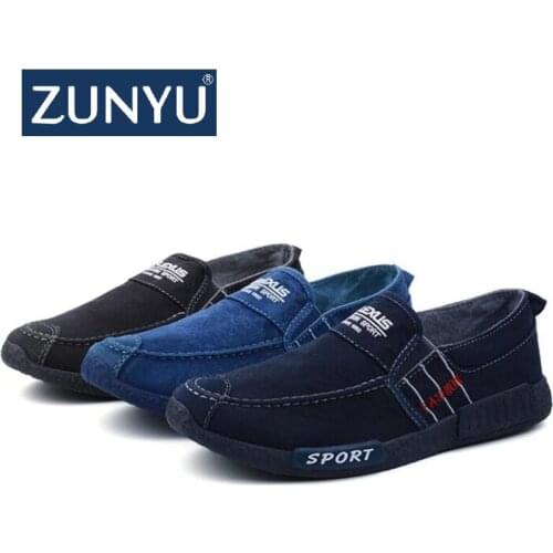ZUNYU New Trend Canvas Spring Summer Autumn Casual Shoes Men Breathable Footwear Lazy Shoes Lace Up Men Shoe
