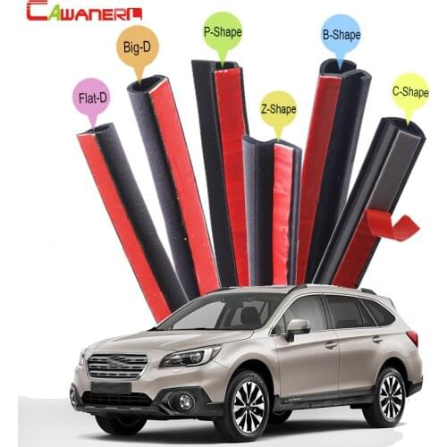 Cawanerl Car Styling Sealing Seal Strip Kit Sound Insulation Rubber Weatherstrip For Subaru Exiga Tribeca XV Outback Forester