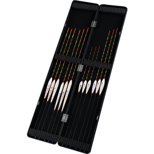 Bold Bottom Vertical Buoy Fishing Float Hard Tail Eye-catching Fishing Float Balsa Boya Flotador Carp Fishing Tackle with Box