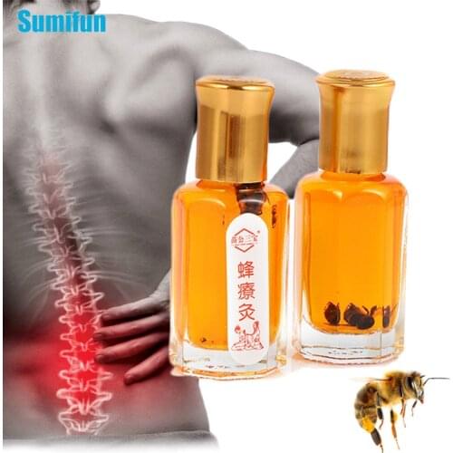12ml/Bottle Bee Venom Analgesic Oil Arthritis Rheumatism Massage Cream Knee Lumbar Joint Muscle Pain Relief Health Care Plaster