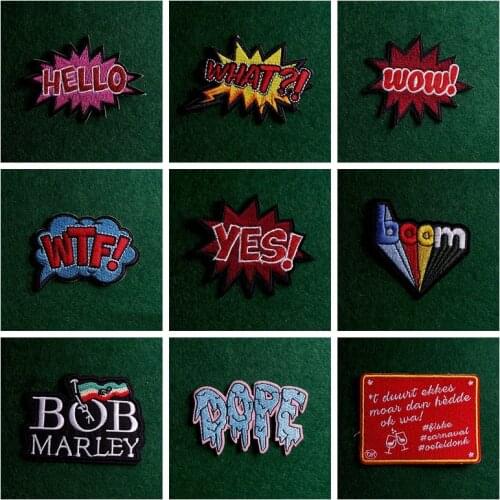 2pcs Letter Badge Patch Iron On Patches On Clothes Stripe Sewing Diy Stickers On Clothes Patch Iron On Patches On Shirt Applique