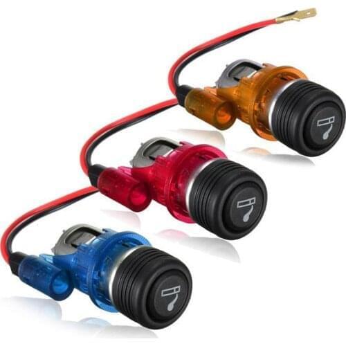 200pcs 12V Motorcycle Car Boat Cigarette Lighter Power Socket Out Plug Universal Cigarette Lighter Usb Socket