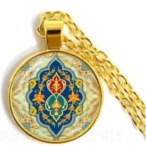 25mm Glass Dome Necklace Moroccan Ornament Circles Digital Collage Sheet Printable Images For Pendants Bottle Caps Bezel Tray