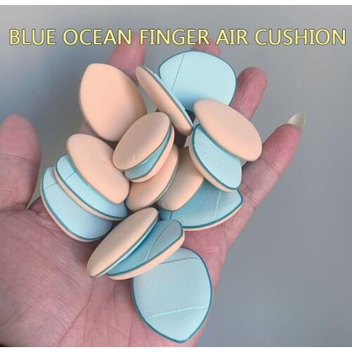 3Pcs Mini Size Cosmetic Puff Set Finger Shape Wet And Dry Facial Beauty Makeup Soft Foundation Air Cushion Sponge Cosmetics Tool