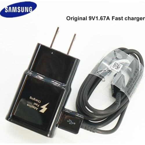 Samsung S10 S8 S9 Plus Fast Charger Power Adapter 9V 1.67A Quick Charge Type C Cable for Galaxy A30 A40 A50 A70 A60 note 10 8 9