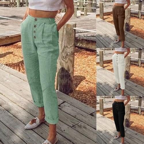 2020 New Fashion womens summer Plus Size 3XL trousers Women High Waist Slim Harem Pants Women Casual Pants For women