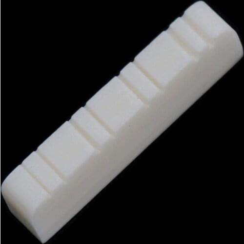 1 Piece Bone Mandolin Bridge Nut Unslotted Nut for Mandolin Banjo Replacement