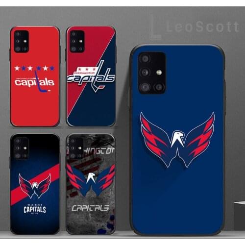 Washington hockey team badge Phone Case For Samsung A40 A50 A51 A71 A20E A20S S8 S9 S10 S20 Plus note 20 ultra 4G 5G