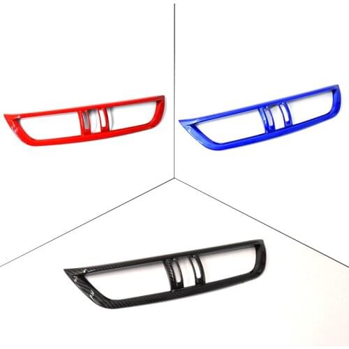 ABS Carbon Fiber Pattern Central Control Air Outlet Decorative Cover for Alfa Romeo Giulia Interior Decoration Accessories