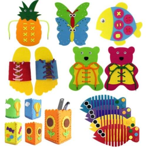 Childrens Early Education Life Common Sense Learning DIY Educational Toys Felt Cloth Learning Button Buckle Zipper Teaching Toy