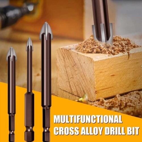 Efficient Universal Drilling Tool Cemented Carbide Drill Bit Ceramic Brick Wall Hole Opening Power Utility Tools Accessories