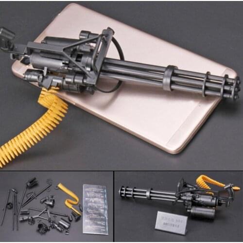 1 Set 1:6 1/6 Scale 12 Inch Action Figures M134 Gatling Minigun Terminator T800 Heavy Machine Guns + Bullet Belt Children Gift