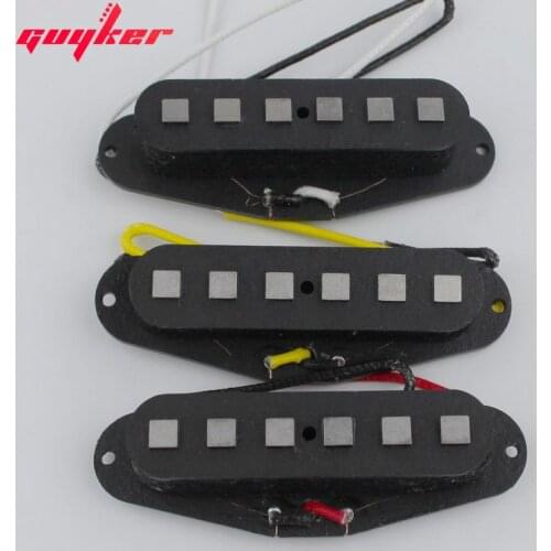 GUYKER All AlNiCo Square Pole Magnet Electric Guitar Pickups 1 set Strat Single pickup N/M/B
