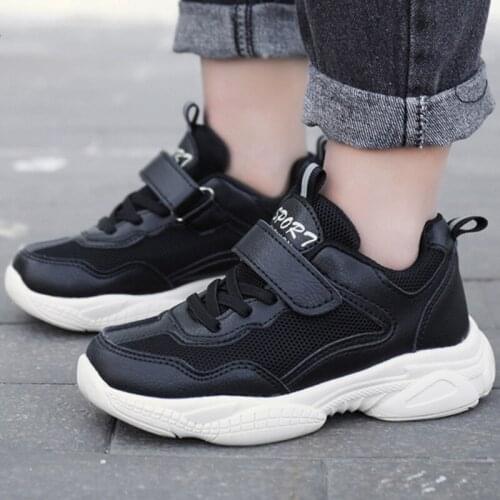 Spring Autumn Children Shoes Breathable Mesh Kids Running Shoes Boys Basket Run Sneakers Girls Sports Shoes Black Tenis Infantil
